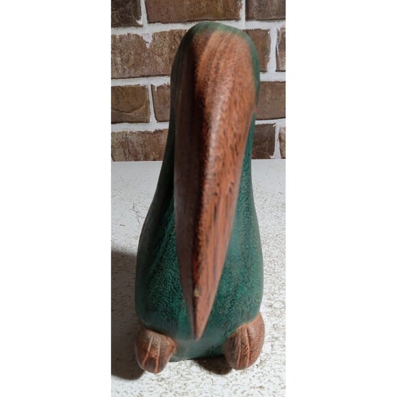 Vintage Wood Carved Toucan Bird Statue Hand Painted Made in Thailand AMP Company - Picture 10 of 12
